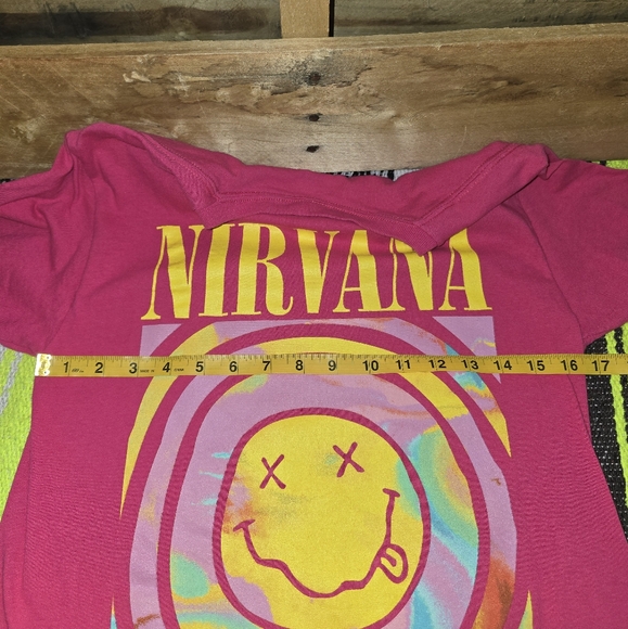 Nirvana Pink Graphic T-Shirt Size:S - Picture 6 of 6